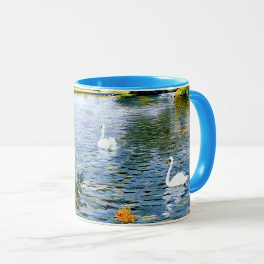 Mug Un lac de Long Island, art, (Devant droit)