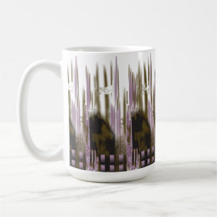 Mug Un lac immaculé niché au milieu d'une montagne enn