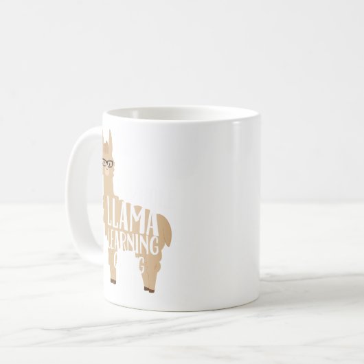 Mug Un lama entier apprenant aller sur des professeurs (Devant gauche)