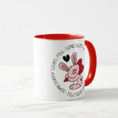Mug Un Lapin T'Aime (Devant droit)