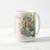 Mug Un léopard derrière la coutume du buisson (Devant droit)