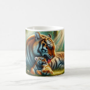Mug Un lien paisible dans la peinture de la jungle