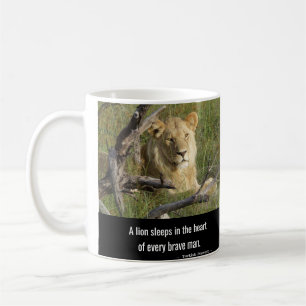 Mug Un lion dort au coeur de chaque homme courageux