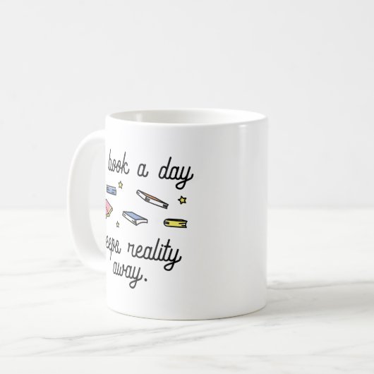 Mug Un livre par jour (Devant gauche)