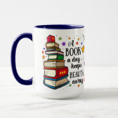 Mug Un Livre Par Jour Empêche La Réalité (Gauche)