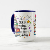 Mug Un Livre Par Jour Empêche La Réalité (Devant gauche)