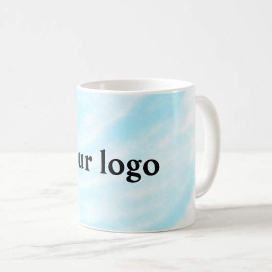 Mug Un logo personnalisé simple et élégant ici compagn (Devant droit)