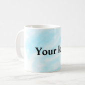 Mug Un logo personnalisé simple et élégant ici compagn (Devant gauche)