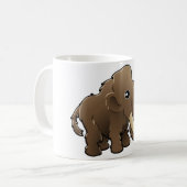 Mug Un mammouth laineux amical mignon (Devant gauche)