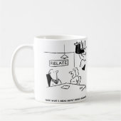 Mug Un mari maladroit assis au plafond. Drôle (Gauche)