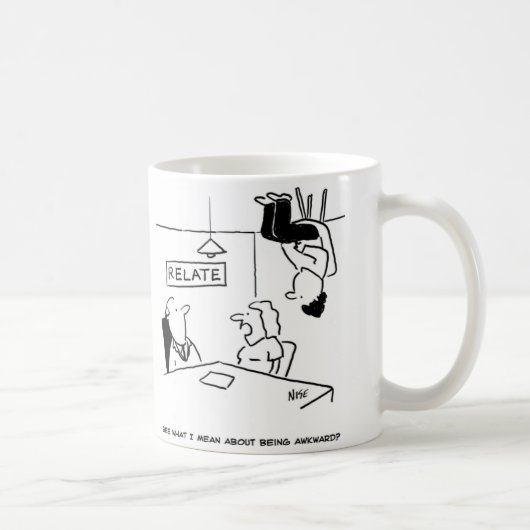 Mug Un mari maladroit assis au plafond. Drôle (Droite)