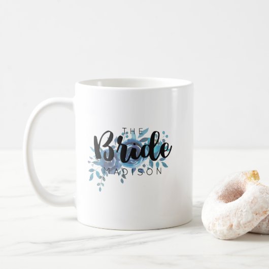 Mug Un Mariage Rose couleur  bleu (Avec donut)