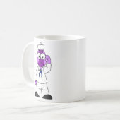 Mug Un marin de la marine Pachycephalosaurus Dinosaur. (Devant gauche)