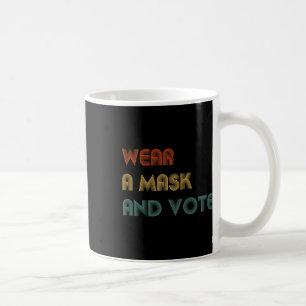 Mug Un Masque Et Voter Des Élections Politiques Biden