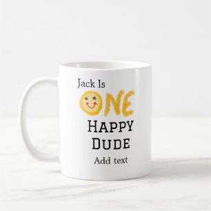 Mug Un mec heureux 1er joyeux Anniversaire souriant ja