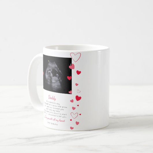 Mug Un message de Saint Valentin à papa (Devant gauche)