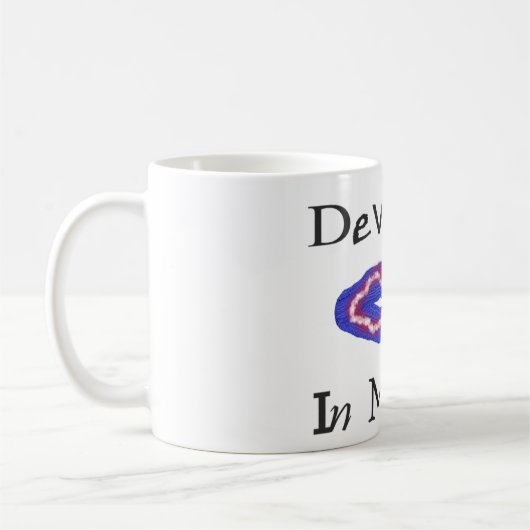 Mug Un message fort et constant avec les motifs (Gauche)