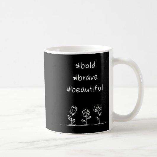Mug Un message positif, audacieux, courageux, beau (Droite)