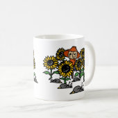 Mug Un Meurtre de Corbeaux Jeu de Mots (Devant droit)