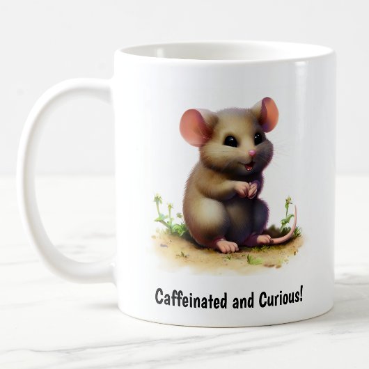 Mug Un mignon café de souris peint en 3D
