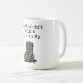 Mug "Un mile dans mes bottes" (Devant droit)
