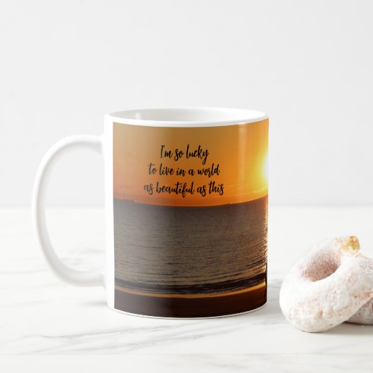 Mug "Un monde aussi beau que celui-ci" (Avec donut)