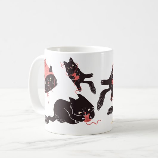 Mug Un Monde Drôle De Chats (Devant gauche)