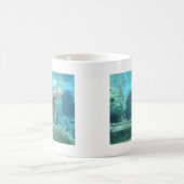 Mug Un monde sous-marin - conception de statue en pier (Centre)