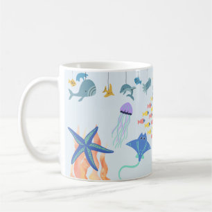 Mug Un monde sous-marin mignon