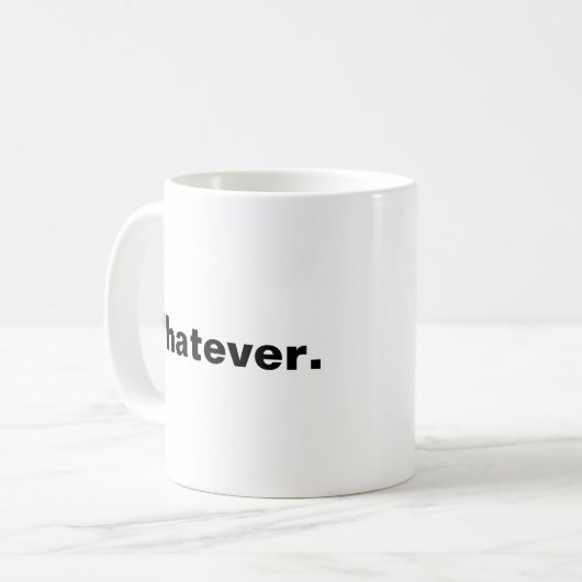 Mug Un mot de minimalisme (Devant gauche)