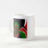 Mug Un Motif du drapeau kényan dynamique : un art puis (Devant gauche)