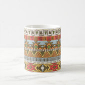 Mug Un motif ethnique clair et transparent, coloré. (Centre)