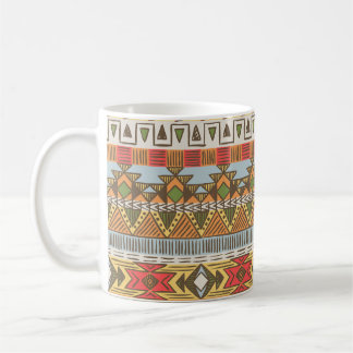 Mug Un motif ethnique clair et transparent, coloré.