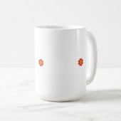 Mug Un motif graphique avec interverrouillage rouge et (Devant droit)
