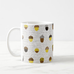 Mug Un motif sans soudure. Décor de surface d'automne.