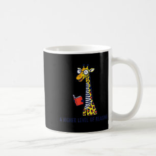 Mug Un niveau supérieur de lecture drôle girafe biblio