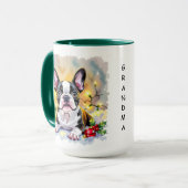 Mug Un Noël doux avec un terrier de Boston (Devant gauche)