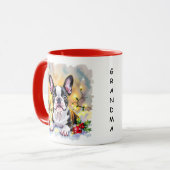 Mug Un Noël doux avec un Terrier de Boston (Devant gauche)