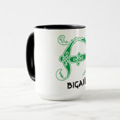 Mug Un noeud celtique du XVIe siècle Capitale décorati (Devant gauche)