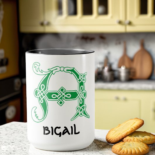 Mug Un noeud celtique du XVIe siècle Capitale décorati