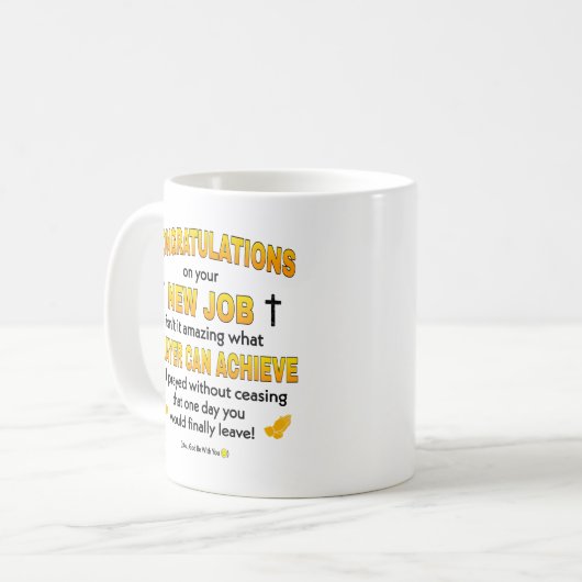 Mug Un nouveau cadeau amusant pour un chrétien. chré (Devant gauche)