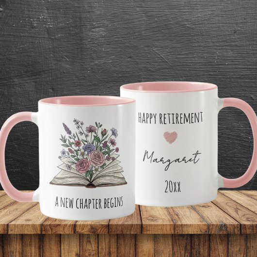 Mug Un Nouveau Chapitre Commence Une Retraite Florale