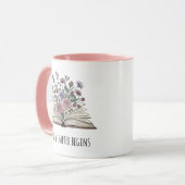 Mug Un Nouveau Chapitre Commence Une Retraite Florale (Devant gauche)