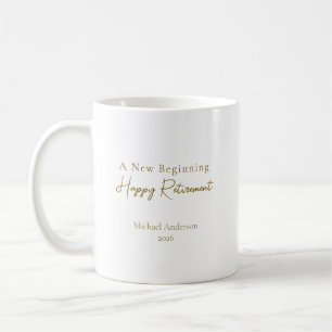 Mug Un Nouveau Début Élégant Cadeau de Retraite Person