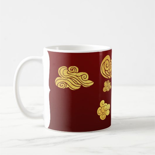 Mug Un nuage Rat coupé en papier chinois Nouvel An 202 (Gauche)