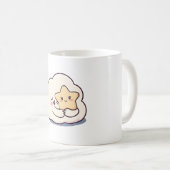 Mug Un nuage timide embrasser une étoile (Devant droit)