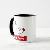 Mug Un Nugget que je ne suis pas ! Végétarien (Devant gauche)