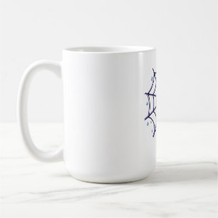 Mug Un oeil de caricature mignon dans un Web étincelan