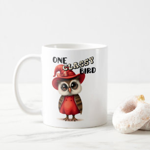Mug Un oiseau classe, cadeau amateur de hibou