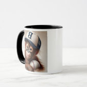 Mug Un Orang-outan joue au baseball. (Devant gauche)
